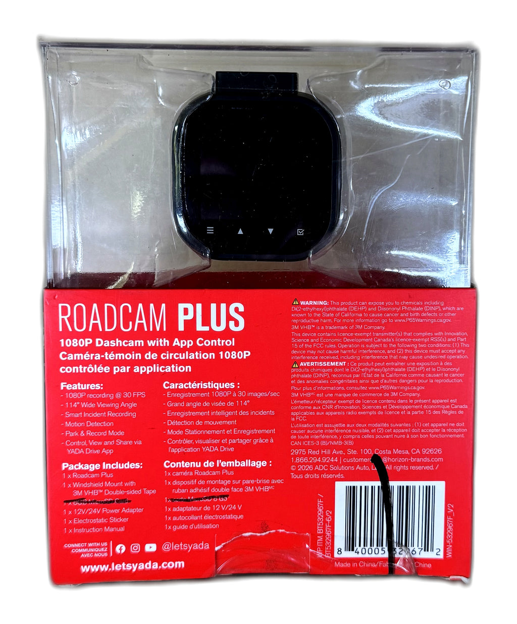 YADA Roadcam Plus